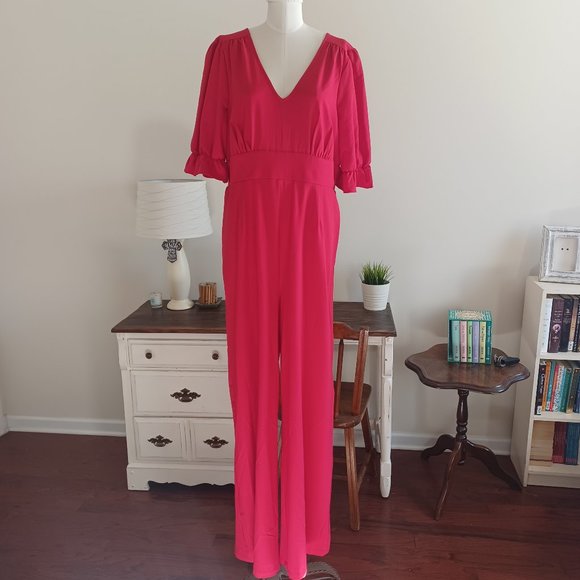 Wonderly Pants - {Wonderly} Ripple Sleeve Jumpsuit